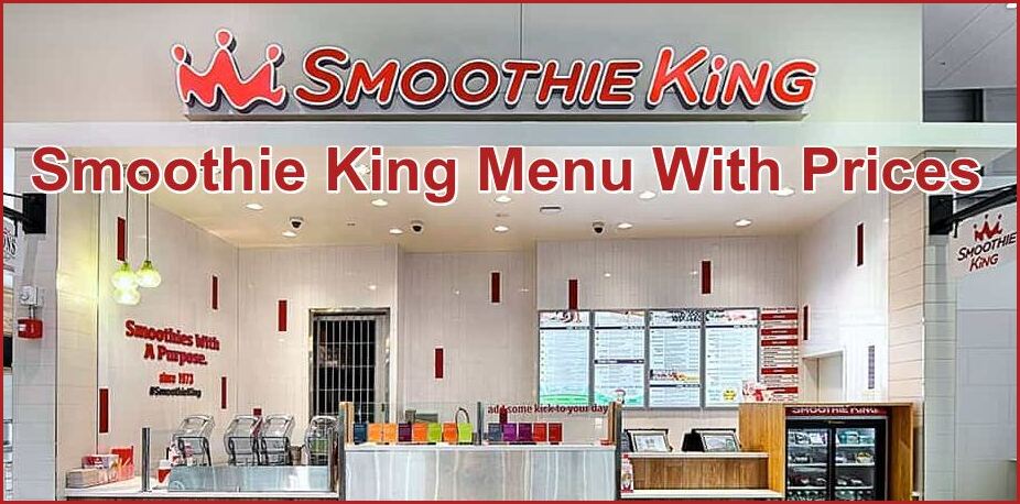 Smoothie King Menu